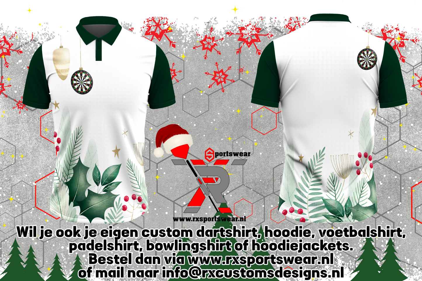 Kerst Dartshirt Design 4