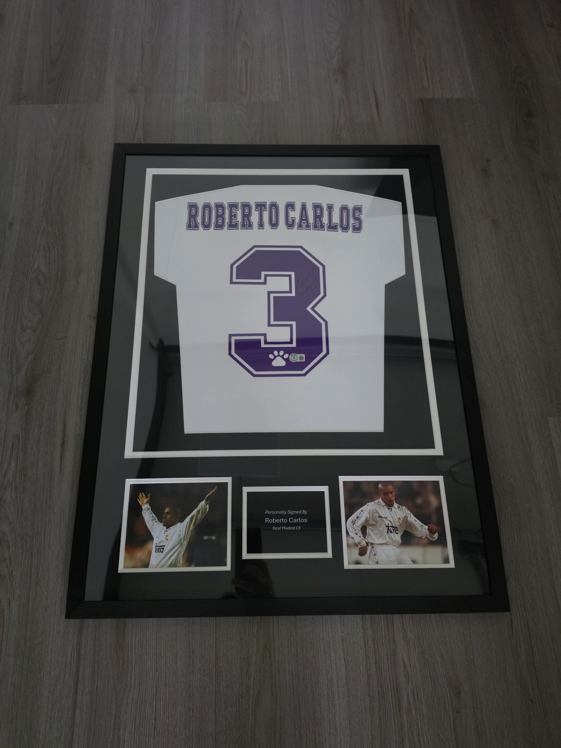 Gesigneerd Roberto Carlos Shirt Real Madrid #3 – Beckett Authenticatie