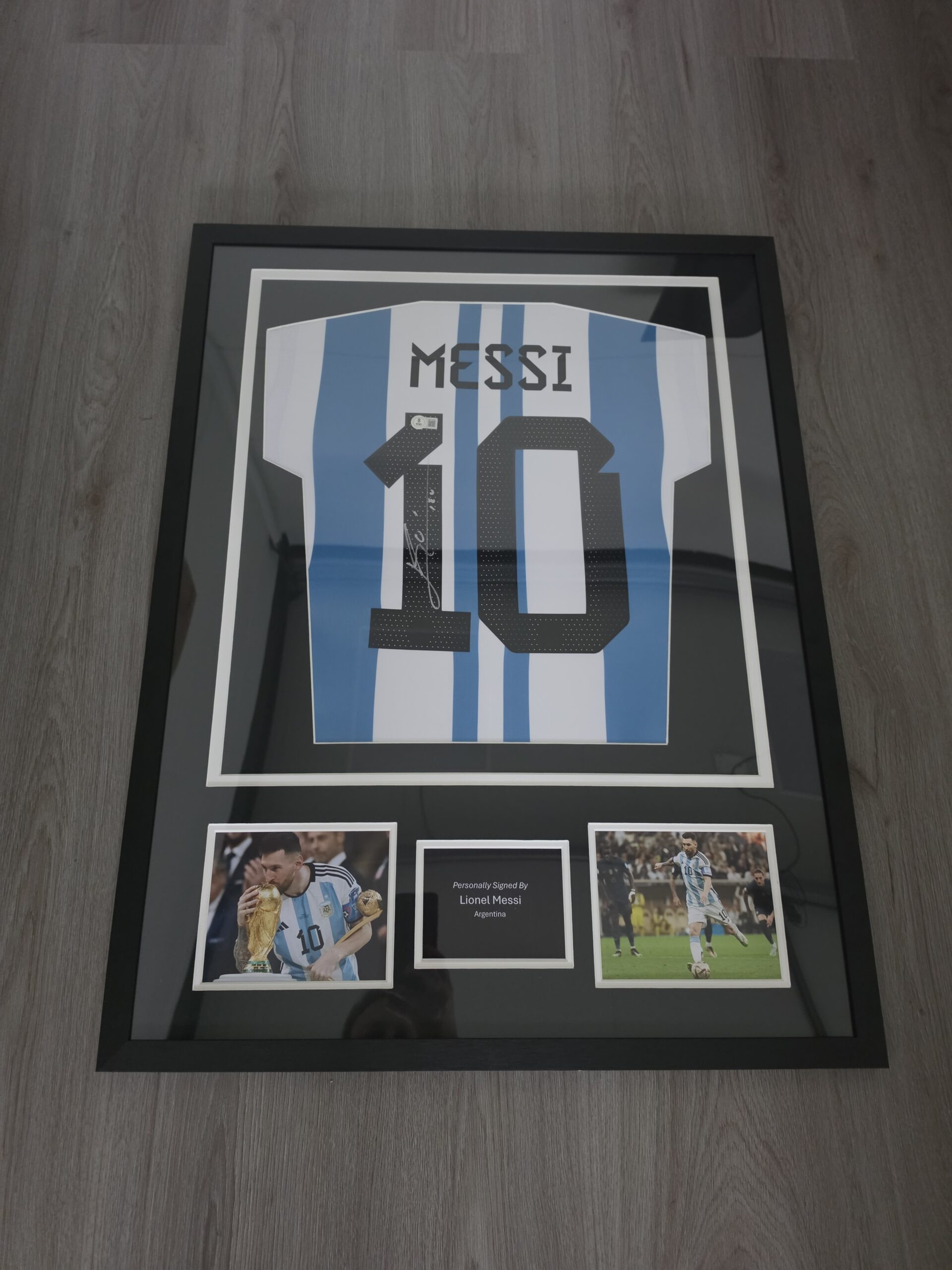 Gesigneerd Lionel Messi Shirt Argentinië WK 2022 – Nummer 10 – Beckett Authenticatie
